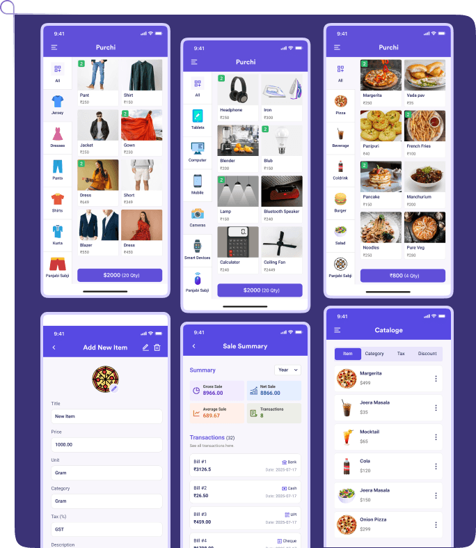 Purchi POS App preview